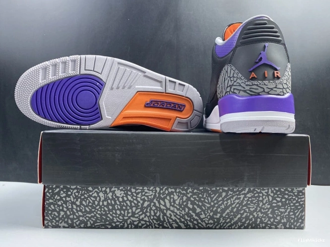 Jordan 3 Purple 050 Court Black CT8532 Air Retro 0803